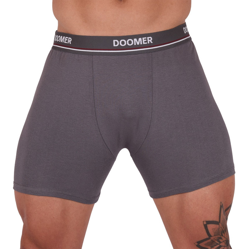 Boxer Algodão Com Elastano DOOMER - Cinza Escuro